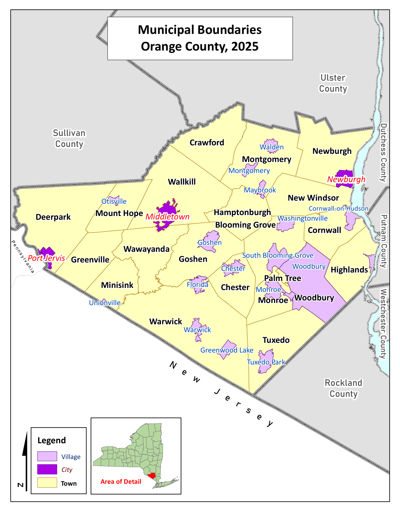 Orange County map